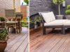 Tarima exterior en madera natural y composite