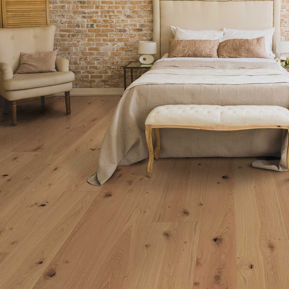 parquet flotante de madera natural
